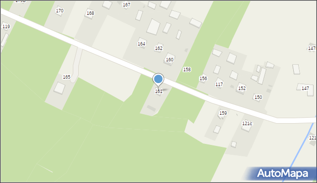 Gwoździec, Gwoździec, 161, mapa Gwoździec