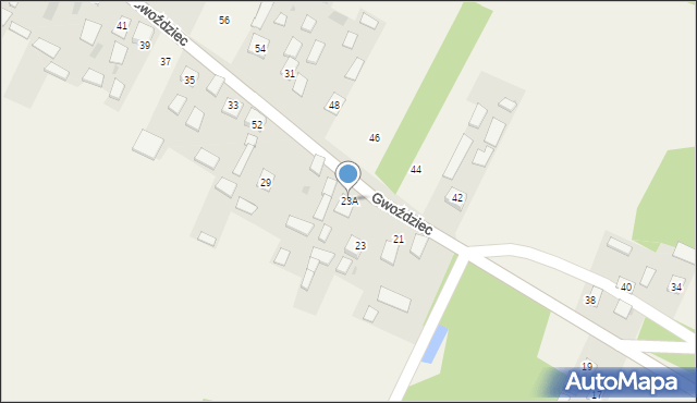 Gwoździec, Gwoździec, 23A, mapa Gwoździec