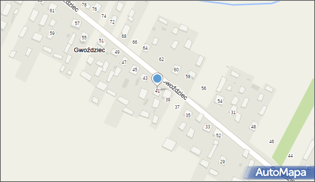 Gwoździec, Gwoździec, 41, mapa Gwoździec