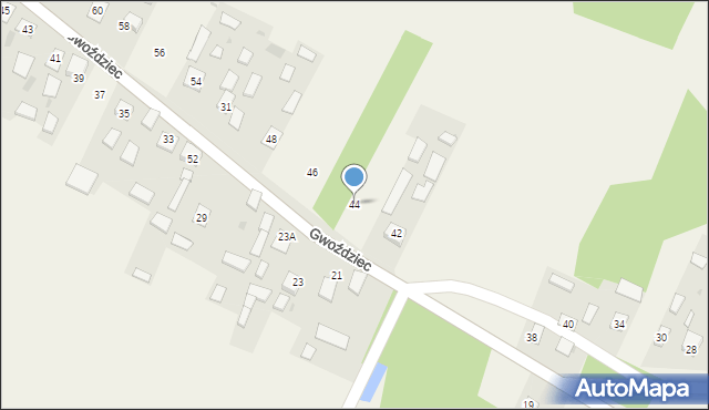 Gwoździec, Gwoździec, 44, mapa Gwoździec
