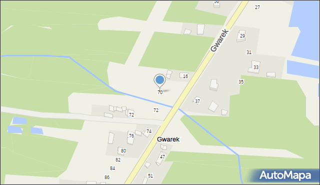 Janów, Gwarek, 70, mapa Janów