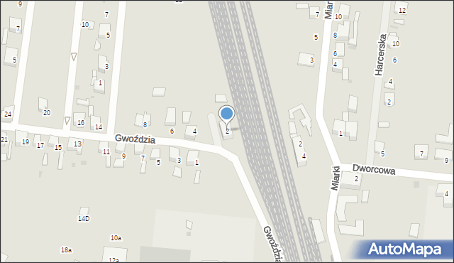 Kalety, Gwoździa, 2, mapa Kalety