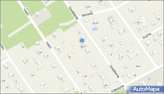 Kamionka, Gwalberta, 9A, mapa Kamionka