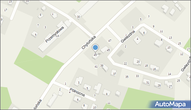 Koleczkowo, Gwiezdna, 43, mapa Koleczkowo