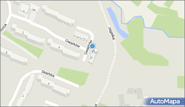 Łęczna, Gwarków, 14, mapa Łęczna