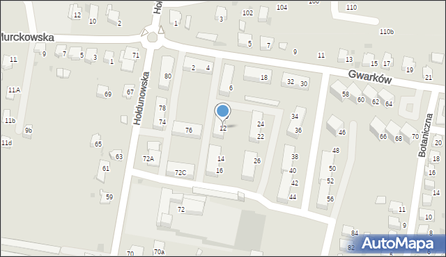 Lędziny, Gwarków, 12, mapa Lędziny