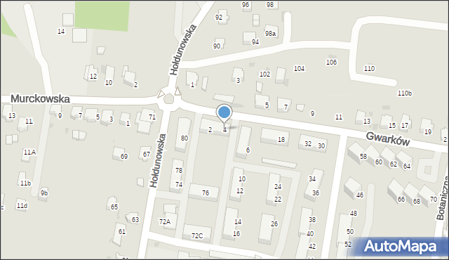 Lędziny, Gwarków, 4, mapa Lędziny