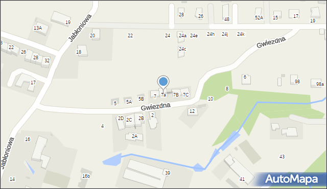 Libertów, Gwiezdna, 7a, mapa Libertów
