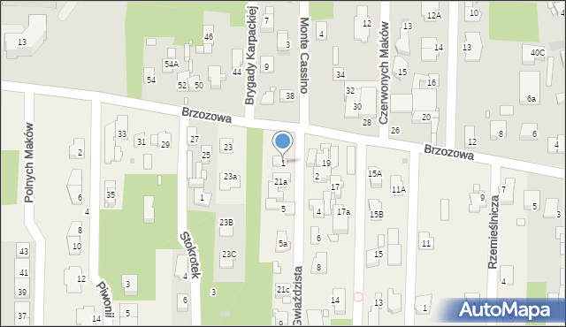 Nowa Wieś, Gwiaździsta, 1, mapa Nowa Wieś