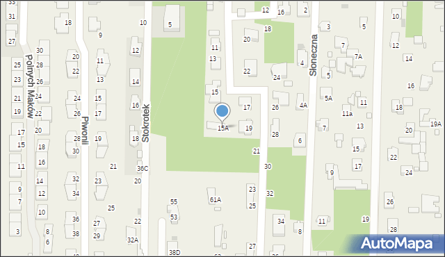 Nowa Wieś, Gwiaździsta, 15A, mapa Nowa Wieś