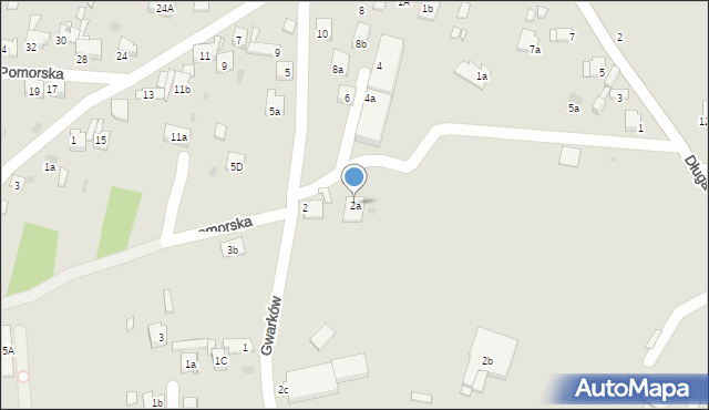 Olkusz, Gwarków, 2a, mapa Olkusz