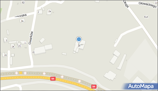 Olkusz, Gwarków, 2b, mapa Olkusz