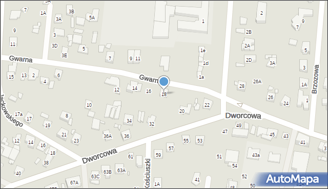 Puszczykowo, Gwarna, 18, mapa Puszczykowo