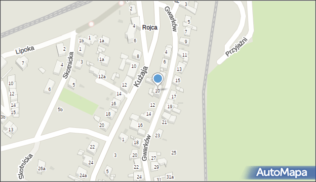 Radzionków, Gwarków, 10, mapa Radzionków