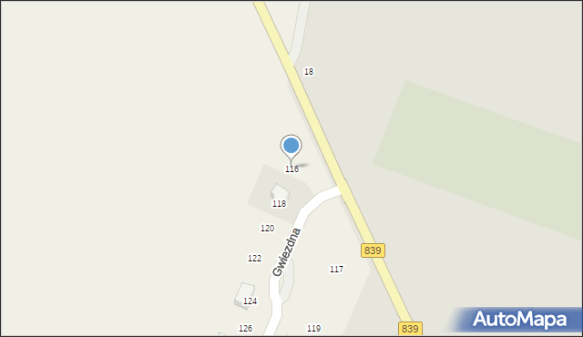 Rejowiec, Gwiezdna, 2, mapa Rejowiec