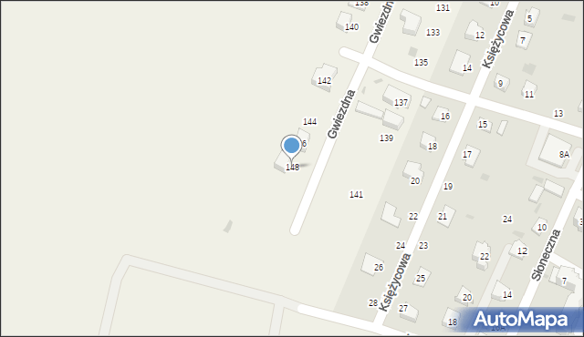 Rejowiec, Gwiezdna, 34, mapa Rejowiec