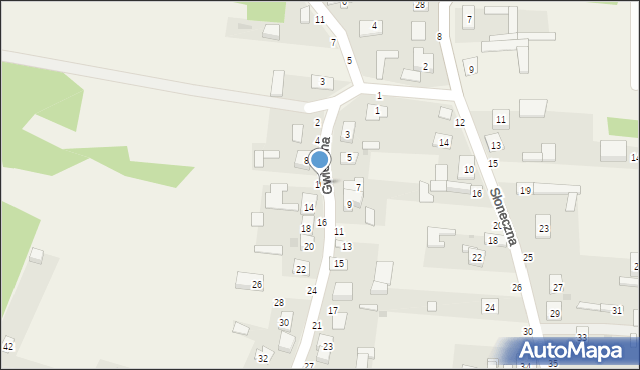 Skrajnica, Gwiezdna, 10, mapa Skrajnica