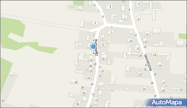 Skrajnica, Gwiezdna, 12, mapa Skrajnica