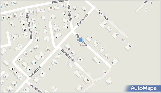 Strzelce Krajeńskie, Gwiaździsta, 24a, mapa Strzelce Krajeńskie