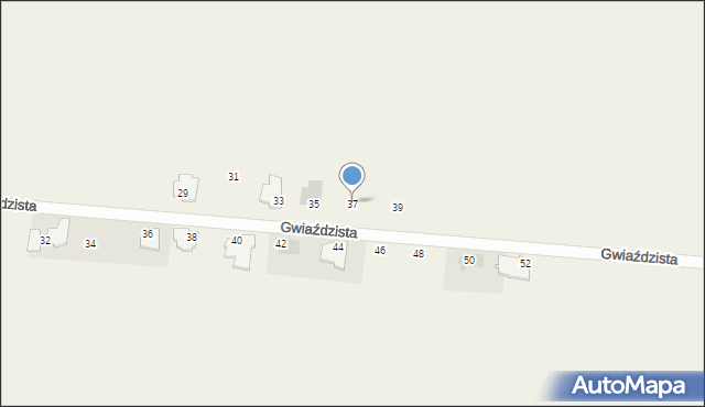 Walendów, Gwiaździsta, 37, mapa Walendów