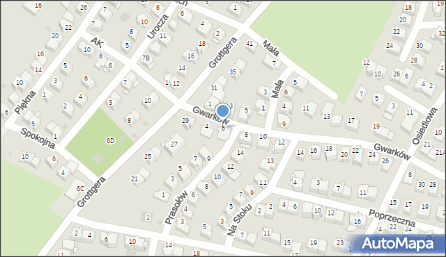 Wieliczka, Gwarków, 6, mapa Wieliczka