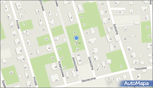 Wierzchowisko, Gwiezdna, 12, mapa Wierzchowisko