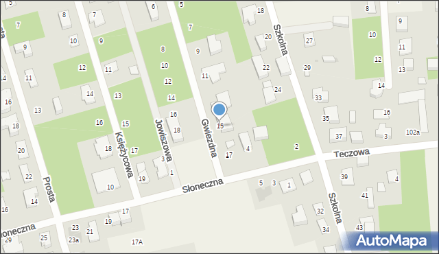 Wierzchowisko, Gwiezdna, 15, mapa Wierzchowisko