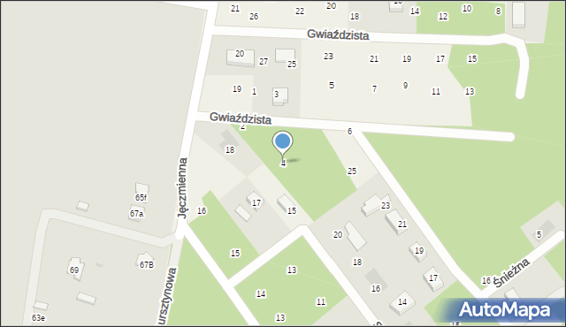 Wódka, Gwiaździsta, 4, mapa Wódka