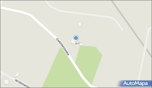 Wrocław, Gwizdanowska, 15, mapa Wrocławia
