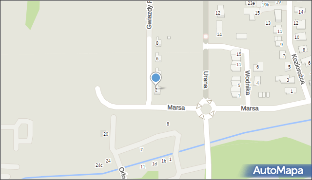 Zabrze, Gwiazdy Polarnej, 2, mapa Zabrza