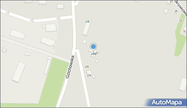 Będzin, Gzichowska, 106a, mapa Będzin