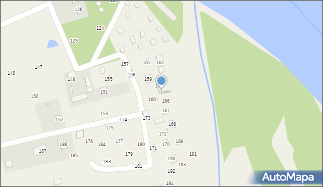 Gzowo, Gzowo, 165, mapa Gzowo