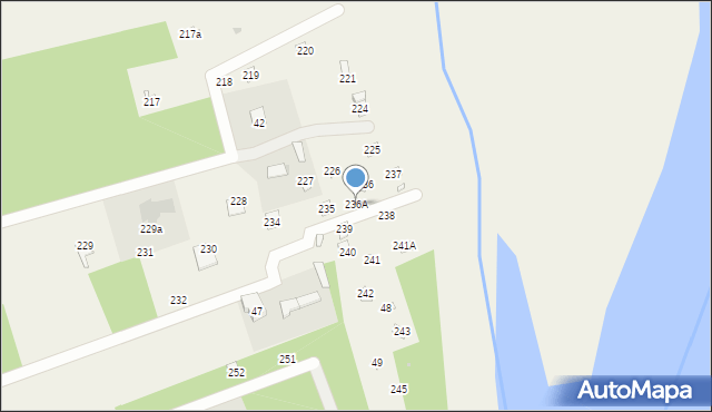 Gzowo, Gzowo, 236A, mapa Gzowo