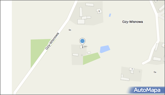 Gzy-Wisnowa, Gzy-Wisnowa, 8, mapa Gzy-Wisnowa