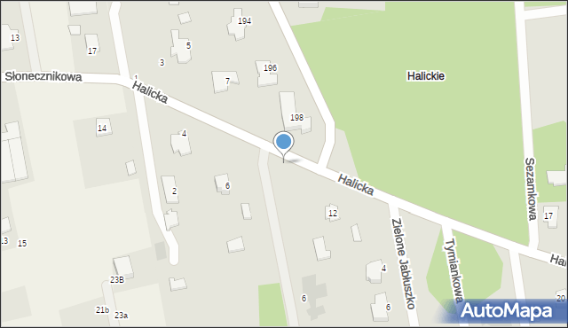 Białystok, Halicka, 10, mapa Białegostoku