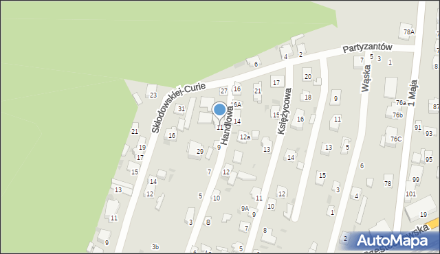 Blachownia, Handlowa, 11, mapa Blachownia