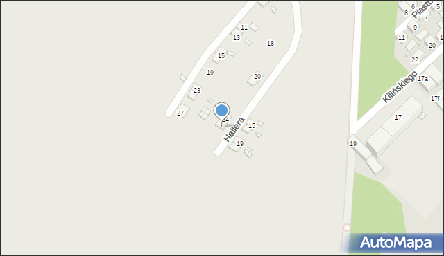 Bogatynia, Hallera Józefa, gen., 26, mapa Bogatynia