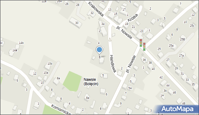 Bolęcin, Handlowa, 6, mapa Bolęcin