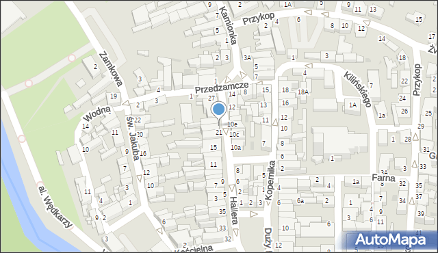 Brodnica, Hallera Józefa, gen., 23, mapa Brodnica