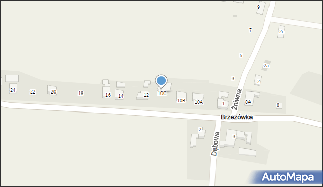 Brzezówka, Hażlaska, 10C, mapa Brzezówka
