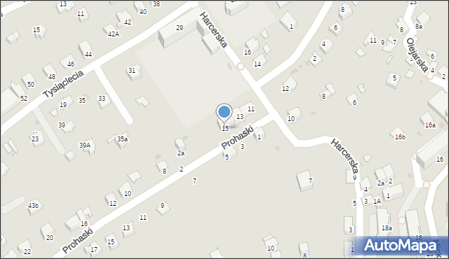 Brzozów, Harcerska, 15, mapa Brzozów