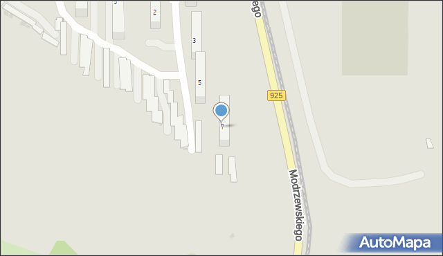 Bytom, Harcerska, 7, mapa Bytomia