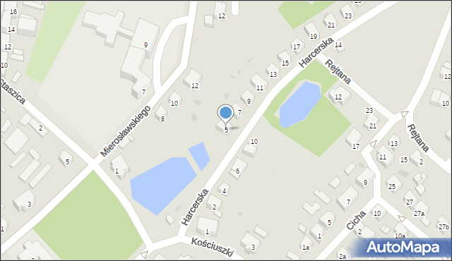 Bytów, Harcerska, 5, mapa Bytów