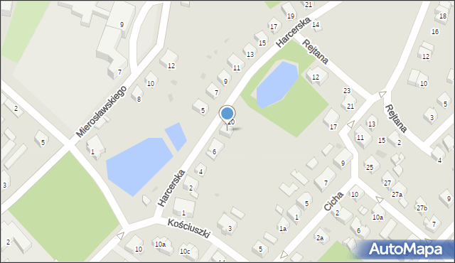 Bytów, Harcerska, 8, mapa Bytów