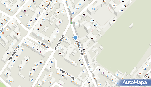 Chorzów, Hajducka, 18, mapa Chorzów