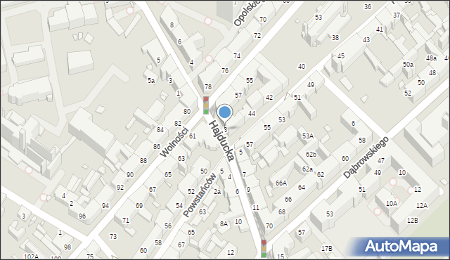 Chorzów, Hajducka, 3, mapa Chorzów