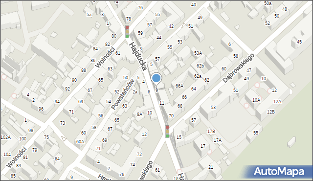 Chorzów, Hajducka, 9, mapa Chorzów