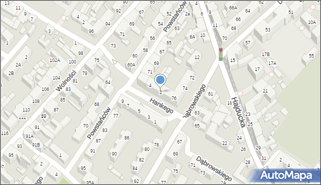Chorzów, Hankego Edwarda, 2, mapa Chorzów