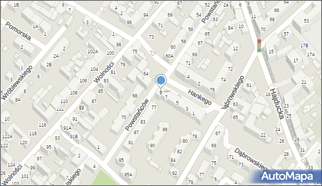 Chorzów, Hankego Edwarda, 9, mapa Chorzów