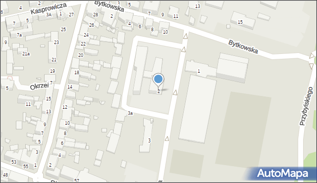 Chorzów, Harcerska, 2, mapa Chorzów